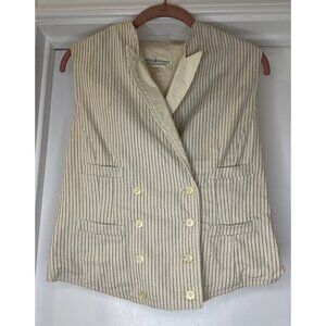 Ralph Lauren Denim and Supply Women’s Pinstriped Double Breasted Vest Size M